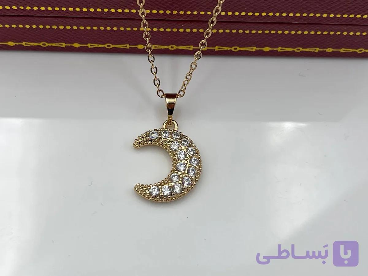 گردنبند ماه نگین کاری ژوپینگ
