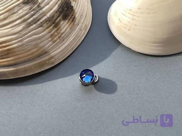 پیرسینگ میکرودرمال آبی — تصویر 1