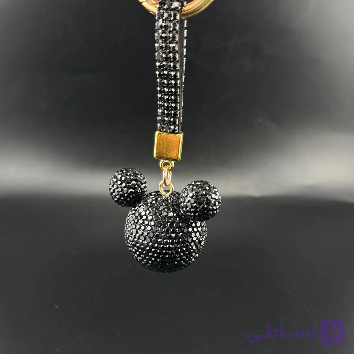 جاکلیدی و آویز کیف میکی ماوس مشکی — تصویر 1