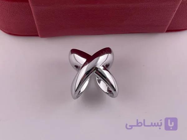 خرید انگشتر مینیمال بی نهایت نقره ای — تصویر 1