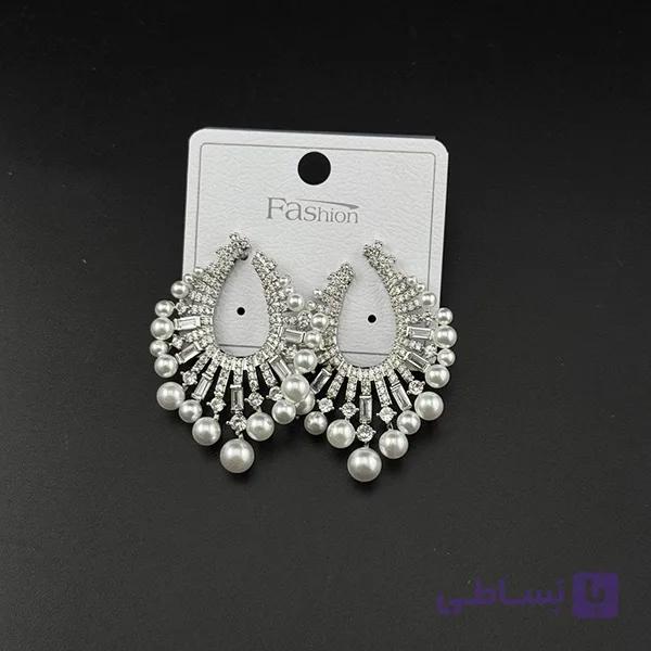 گوشواره اشکی مرواریدی سلطنتی — تصویر 1
