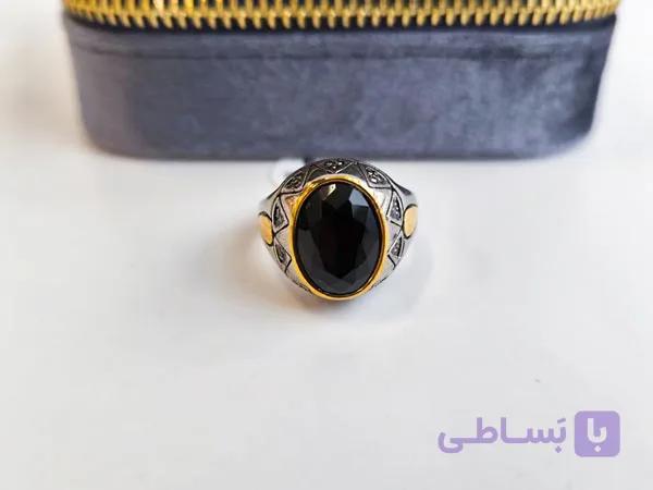 انگشتر استیل رنگ ثابت اسپرت کد 10895 — تصویر 1