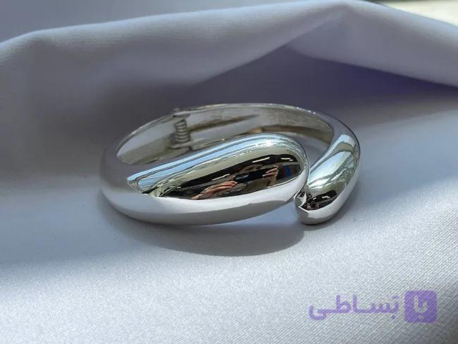 دستبند ماری ساده پهن — تصویر 1