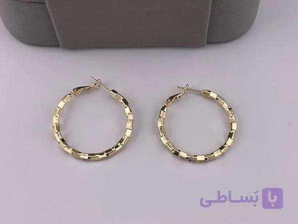 گوشواره طرح مکعب زنانه — تصویر 1