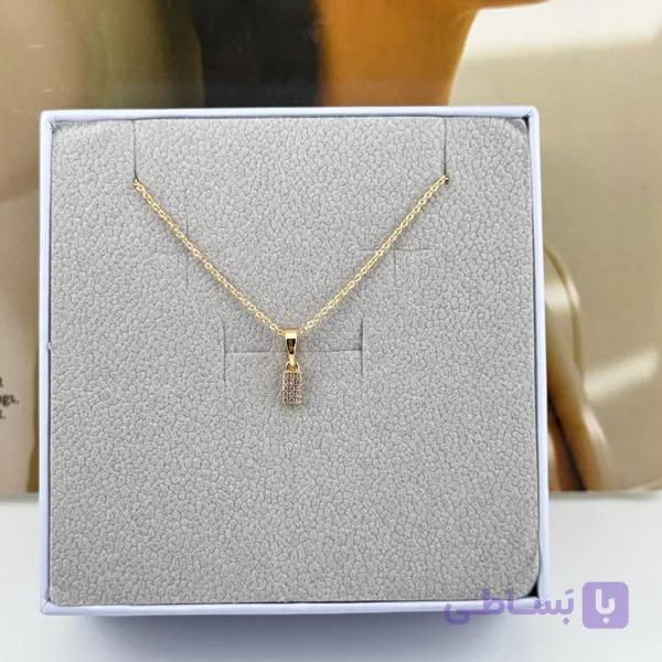 گردنبند زنانه ژوپینگ – مدل طلای مینیمال ✨ — تصویر 1