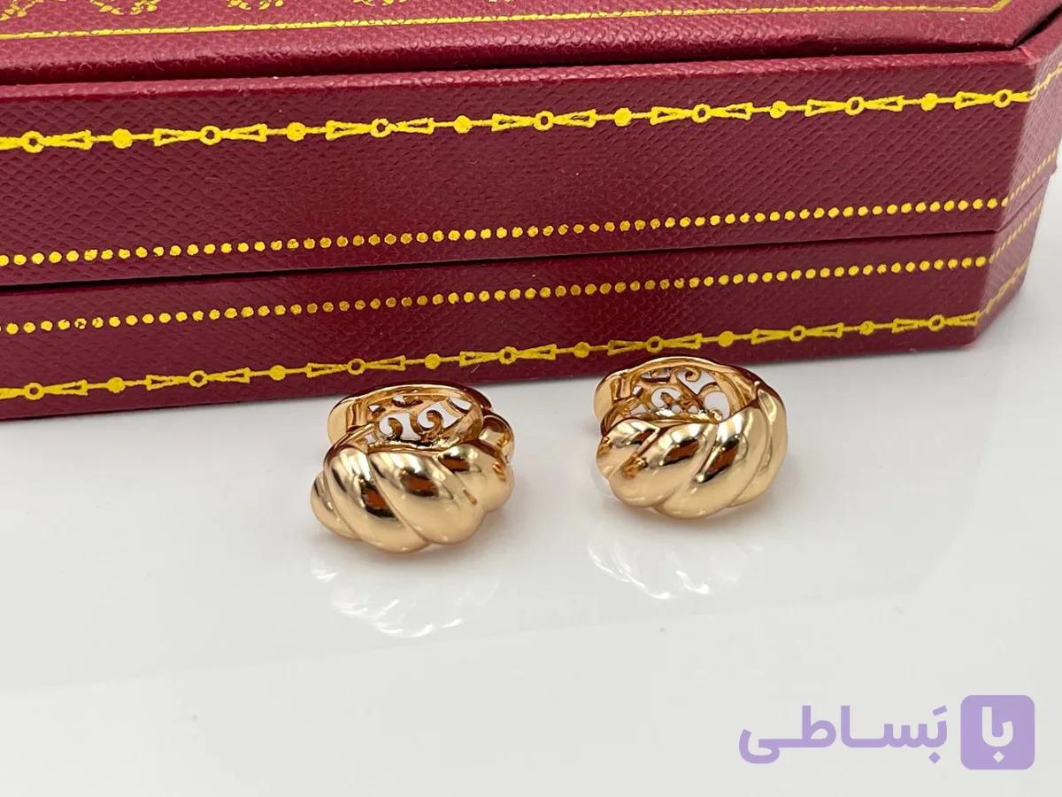 گوشواره ژوپینگ طرح کروسان — تصویر 1