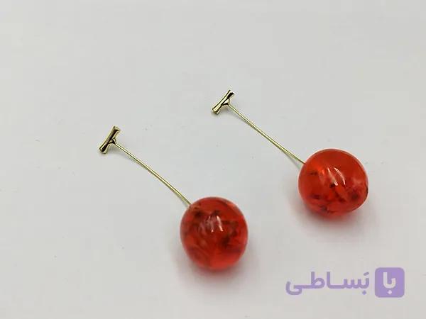 گوشواره زنانه گيلاس با رنگ روشن کد M001 — تصویر 1
