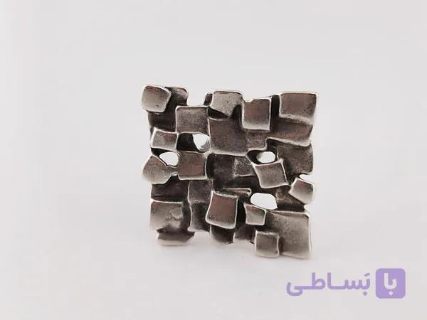 انگشتر ورشو نقره ای طرح خاص — تصویر 1