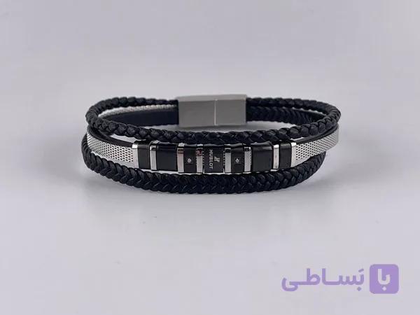 دستبند چرم مردانه هابلوت — تصویر 1