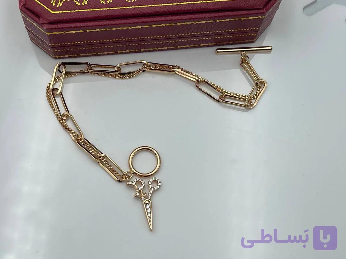 دستبند ژوپینگ با آویز قیچی — تصویر 1