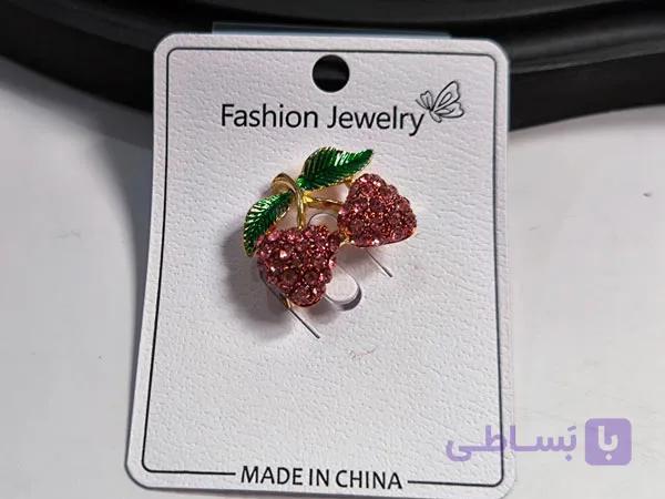 سنجاق سینه مدل گیلاس — تصویر 1