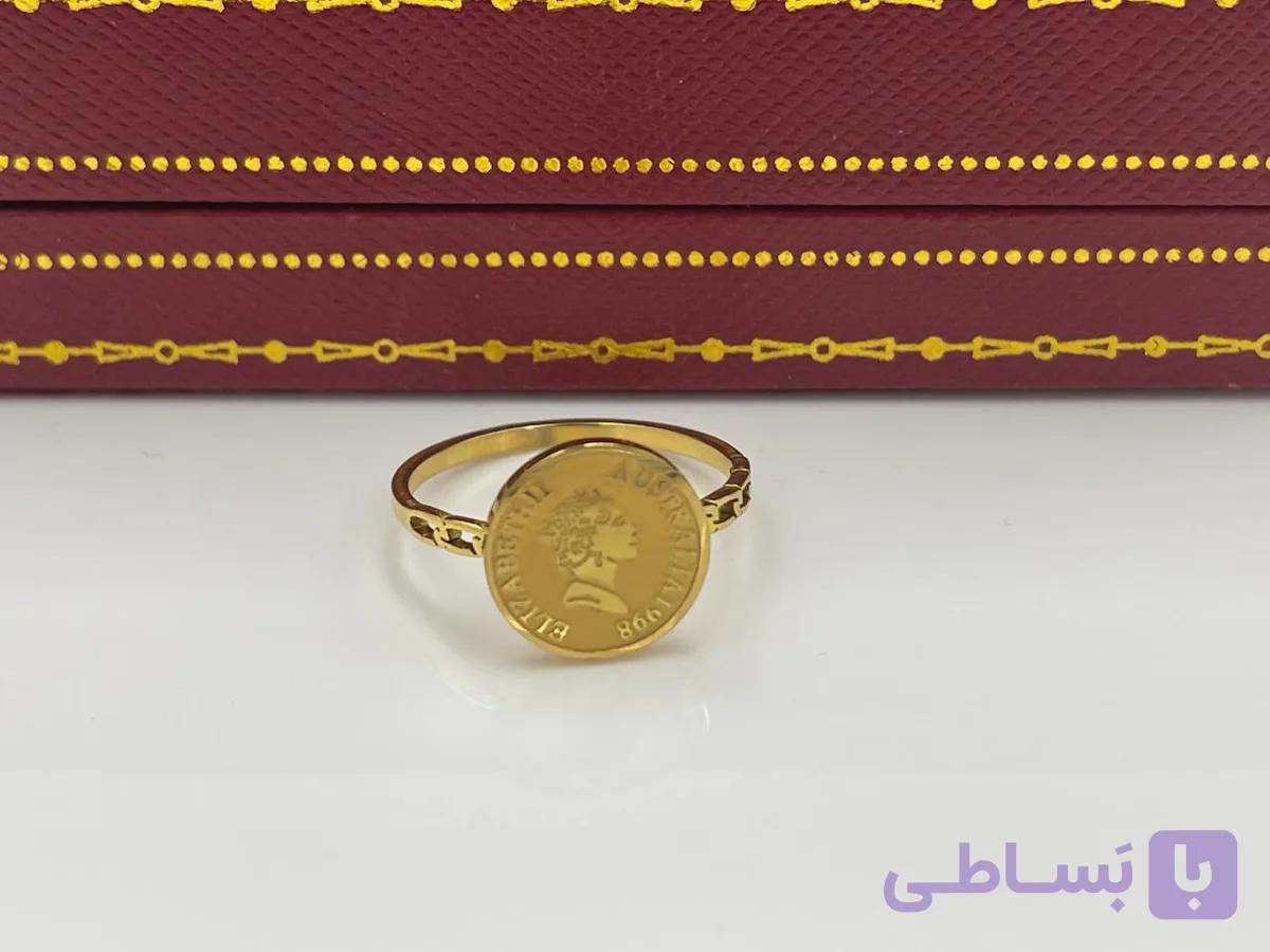 انگشتر طرح الیزابت گرد — تصویر 1