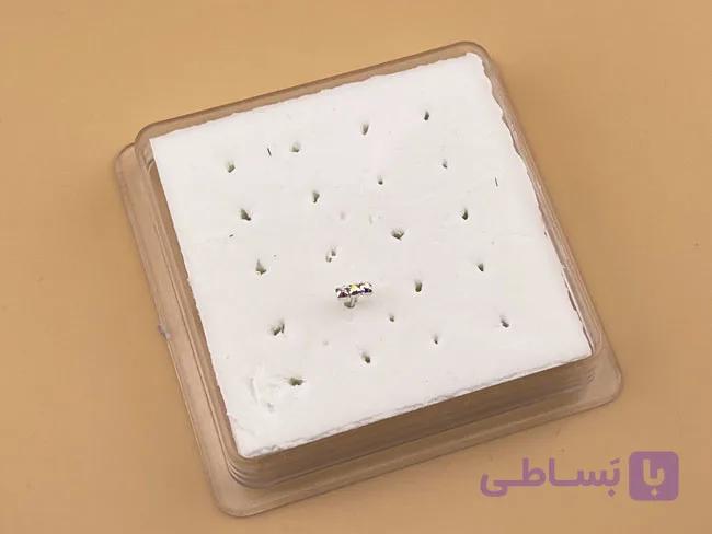 پیرسینگ بینی نگین رنگی سه تایی — تصویر 1