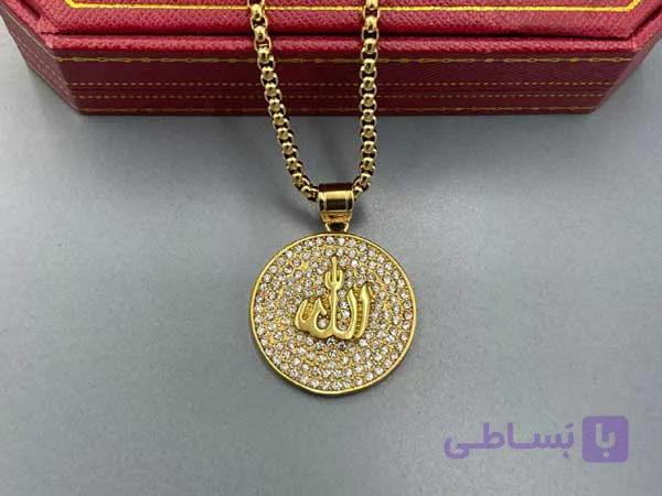 گردنبند الله فول نگین — تصویر 1