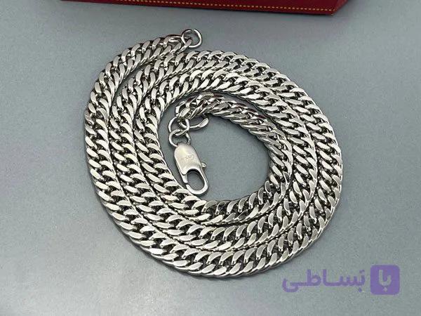 گردنبند کارتیر نقره ای هفت میل — تصویر 1