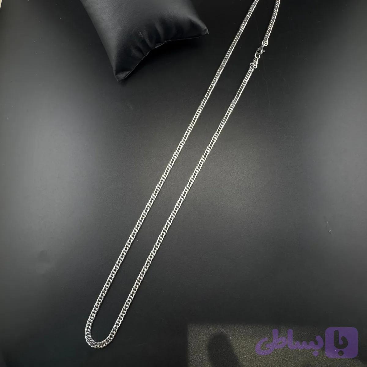 گردنبند کارتیر 3mm نقره ای — تصویر 1