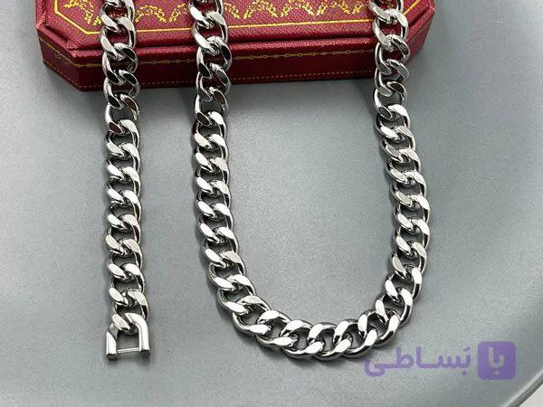 گردنبند نقره ای کارتیر جدید 9 میل — تصویر 1
