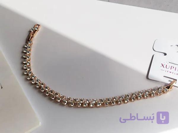 دستبند ژوپینگ نگین دار شیک