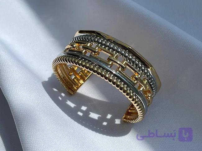دستبند النگویی کارتیر پهن — تصویر 1