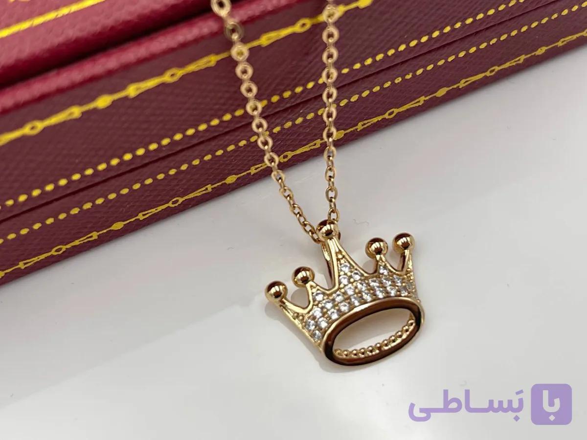 گردنبند تاج نگین کاری ژوپینگ — تصویر 1