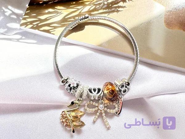 دستبند پاپیون پاندورا استیل — تصویر 1