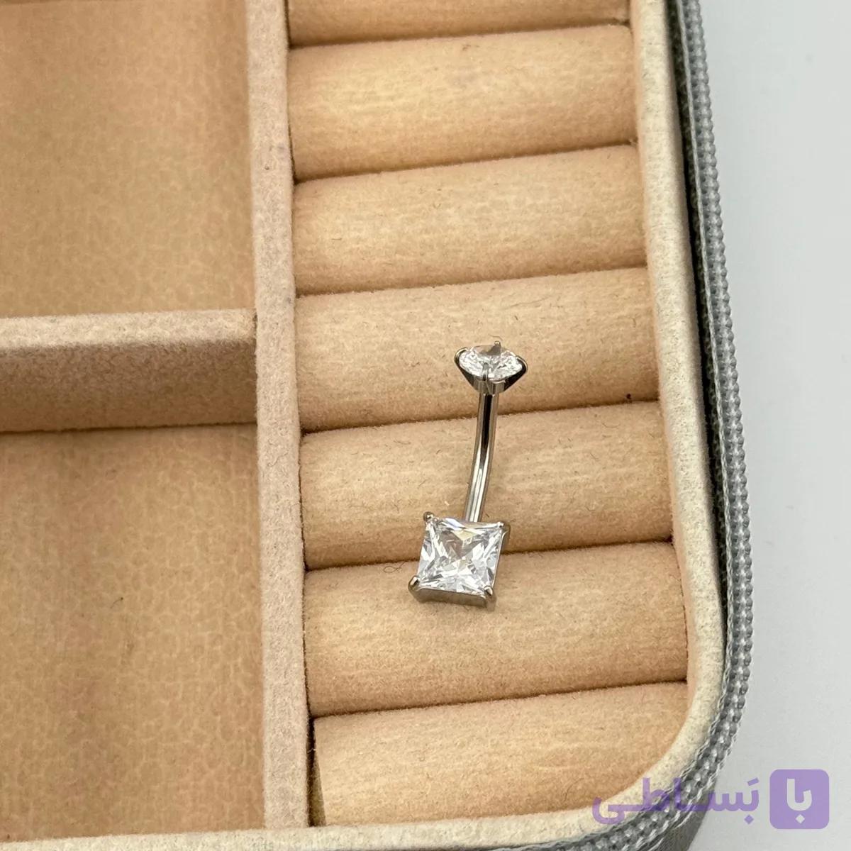 پیرسینگ ناف لوکس مدل Princess Cut — تصویر 1