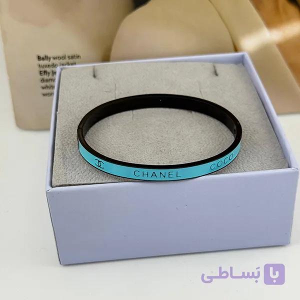 بنگل برند Chanel استیل مشکی آبی — تصویر 1