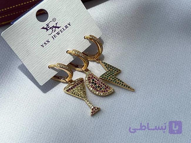 پک سه عددی گوشواره آذرخش — تصویر 1