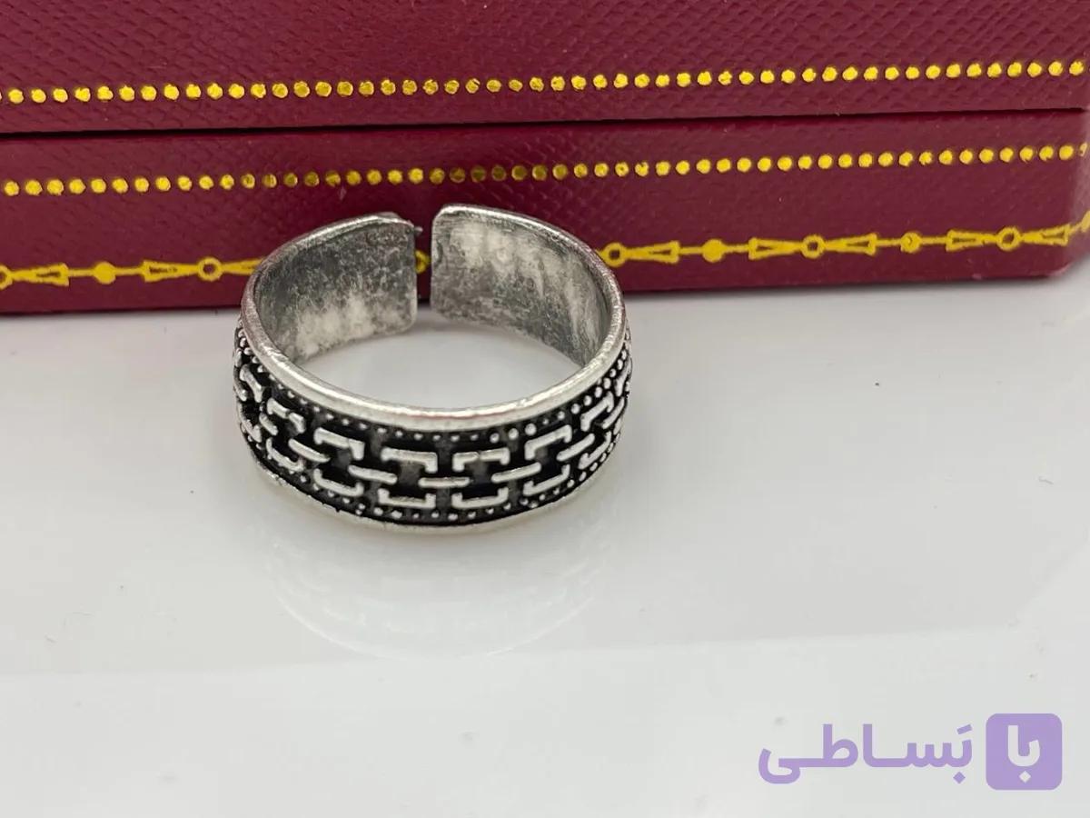 انگشتر ورشو رینگی سیاه قلم