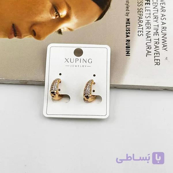گوشواره ژوپینگ نگین‌دار شیک