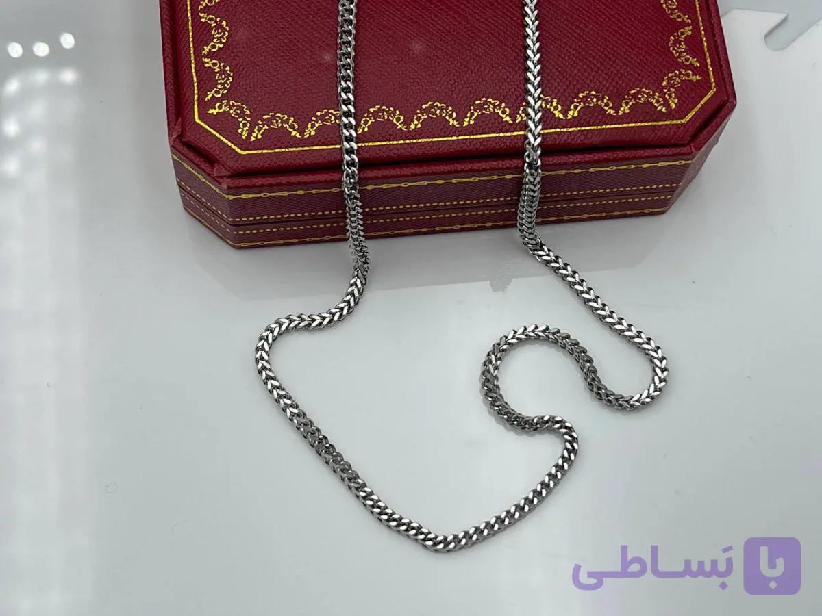 زنجیر طرح فلش نقره ای — تصویر 1