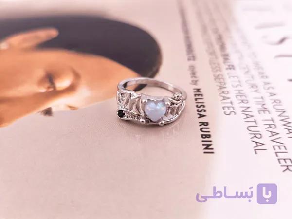 انگشتر دخترانه مینیمال طرح قلب کد 11234 — تصویر 1