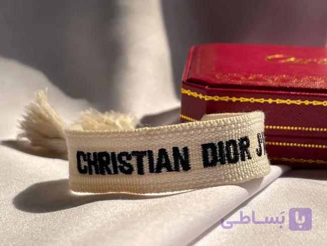 دستبند دیور کرم مشکی کد Dr27 — تصویر 1