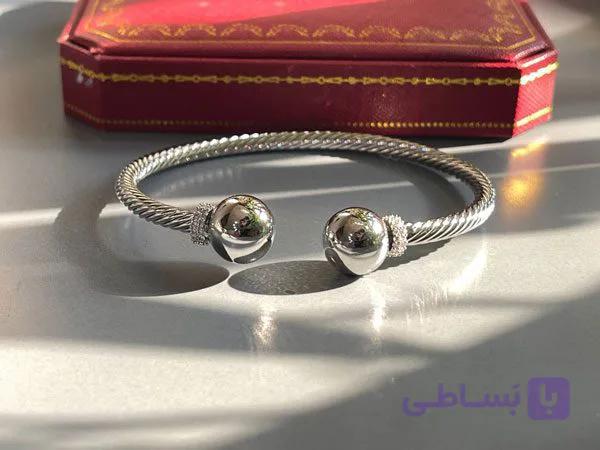 دستبند دیوید یورمن نگین دار — تصویر 1