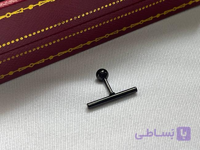 پیرسینگ گوش طرح خط مشکی — تصویر 1