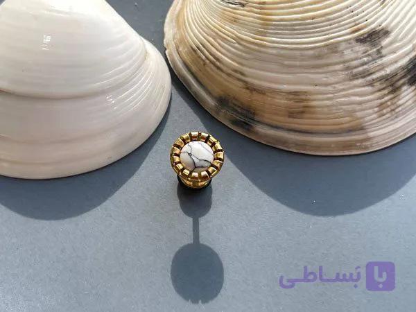 پیرسینگ گوش طلایی طرح کره
