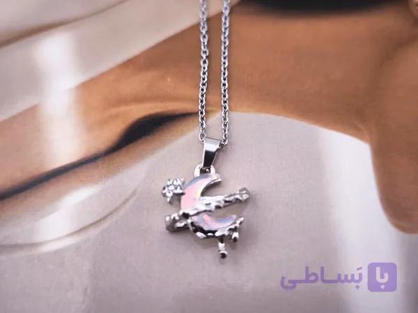 گردنبند ماه دخترانه – نماد زیبایی و آرامش شب — تصویر 1