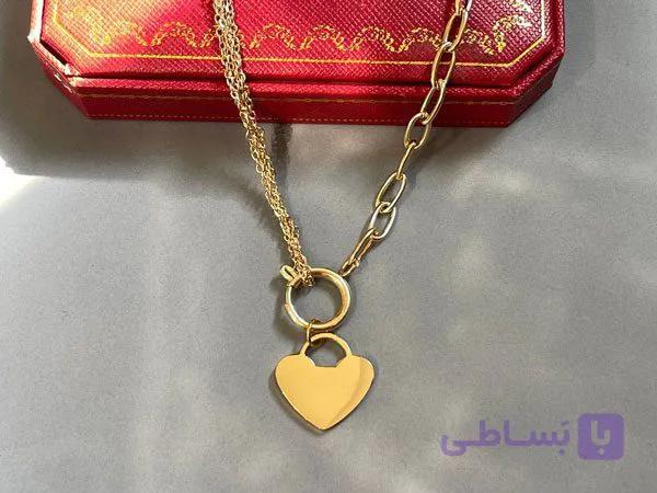 گردنبند قلب ساده — تصویر 1