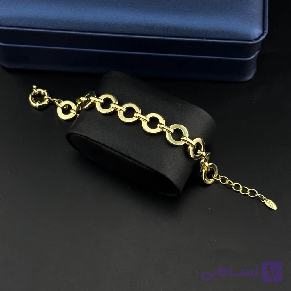 دستبند زنانه طلایی My Accessory | طرح حلقه‌ای مدرن با بسته‌بندی لوکس — تصویر 1