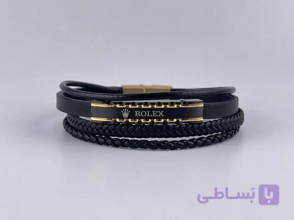 دستبند رولکس با پلاک استیل رولکس — تصویر 1
