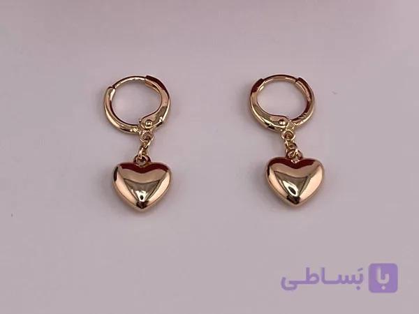 گوشواره قلب حلقه ای ژوپینگ — تصویر 1