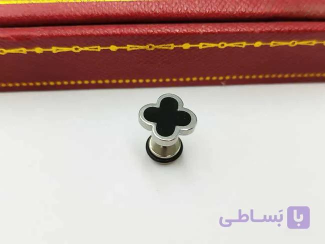پیرسینگ گوش ونکلیف نقره ای