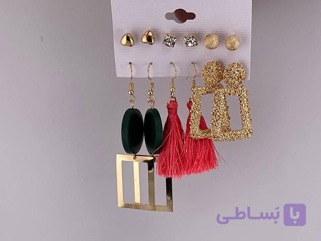 پک گوشواره شش عددی مجلسی — تصویر 1