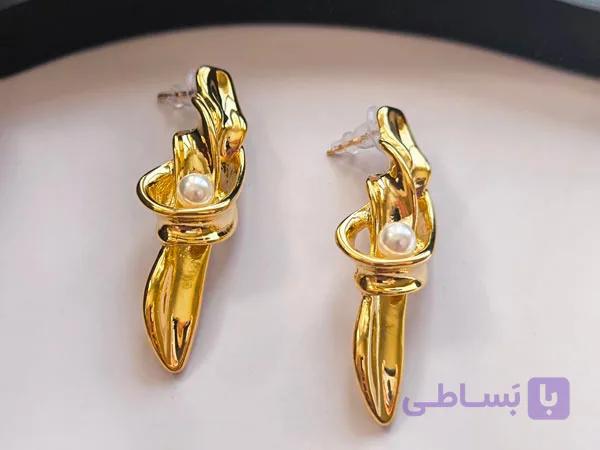 گوشواره مینیمال زنانه میخی — تصویر 1