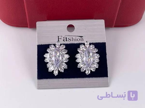 گوشواره میخی فول نگین ظریف — تصویر 1