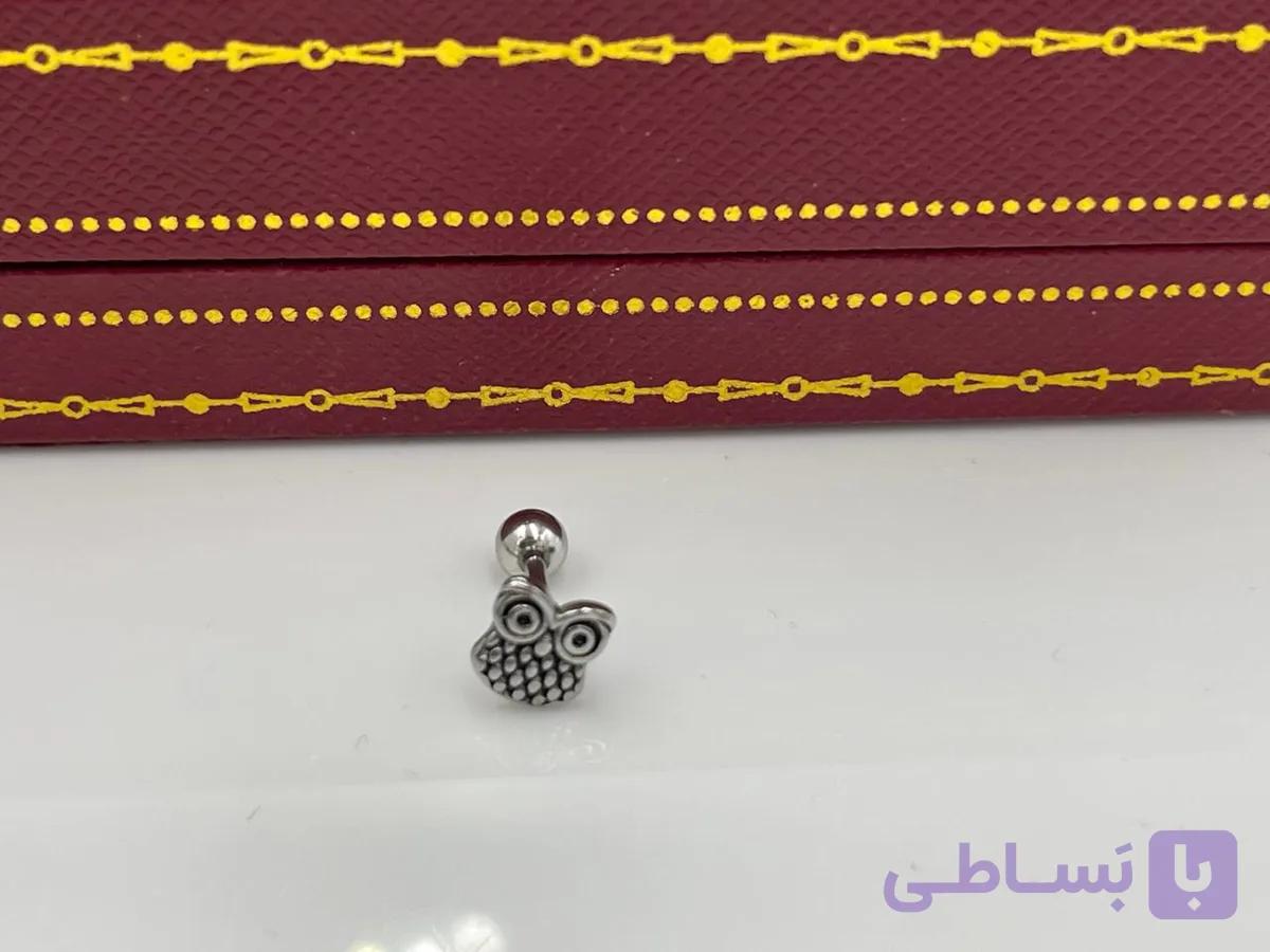 پیرسینگ گوش طرح جغد — تصویر 1