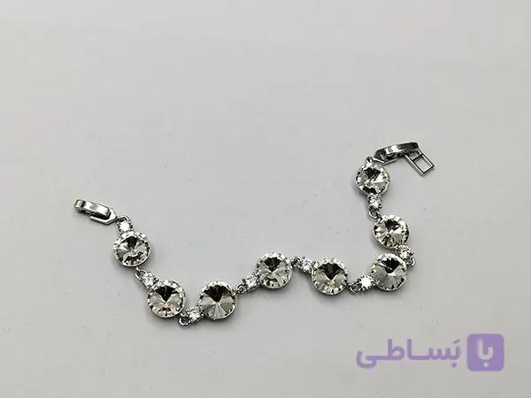 دستبند نگين كاري گرد کد S012 — تصویر 1