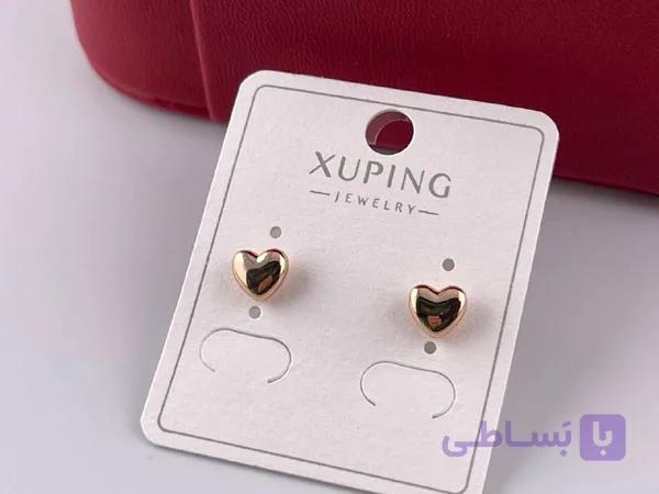 گوشواره طرح قلب ژوپینگ — تصویر 1