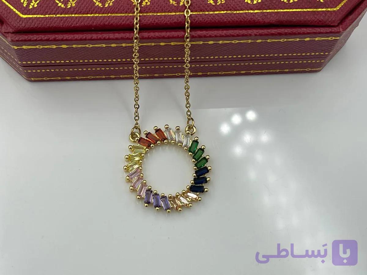 گردنبند مولتی کالر گرد — تصویر 1