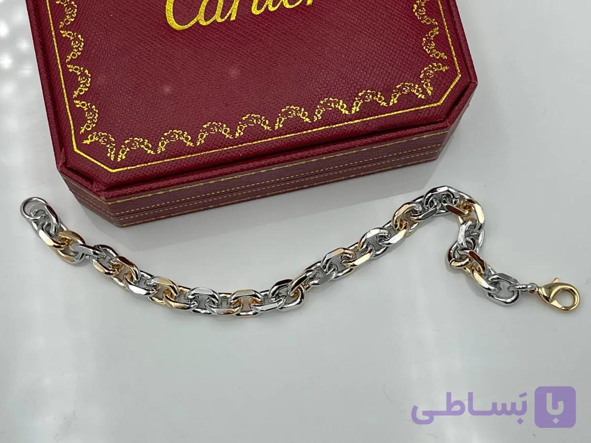 دستبند ژوپینگ دو رنگ تیفانی — تصویر 1